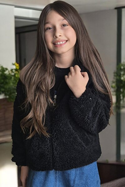 QUB CLUB معطف مبطن بالقطيفة للأطفال من الجنسين، مقاس واحد أكبر، يمكنك الاختيا...