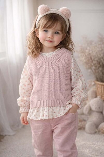 gültekin bebe Bebiço Kız Süveterli 3 Lü Takım 2-5 Yaş-5423720 - PEMBE