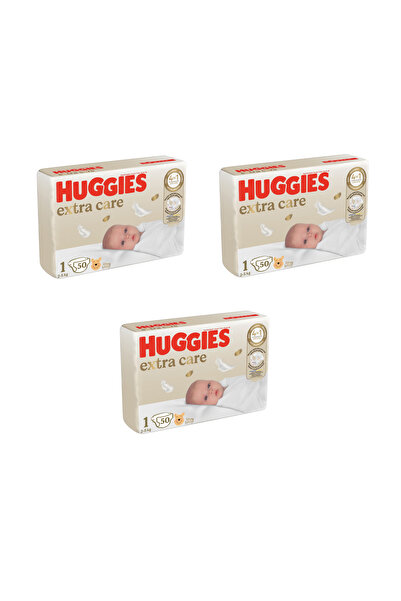 Huggies Extra Care Diapers Pack, Size 1, 2-5 kg, 150 pieces