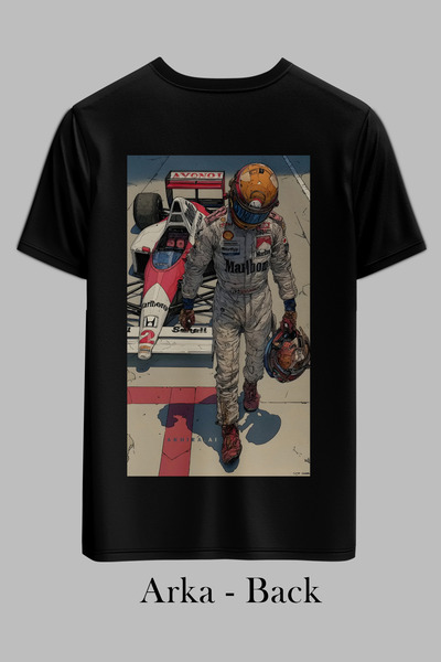 OXVİN PILOT T-shirt sa printom, obična crna majica