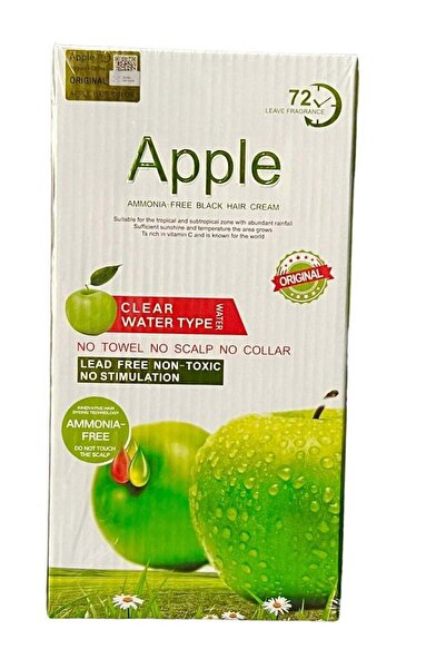 Apple Blossom Naturals Natural Hair Colour Cream Ammonia Free Black 1000ml