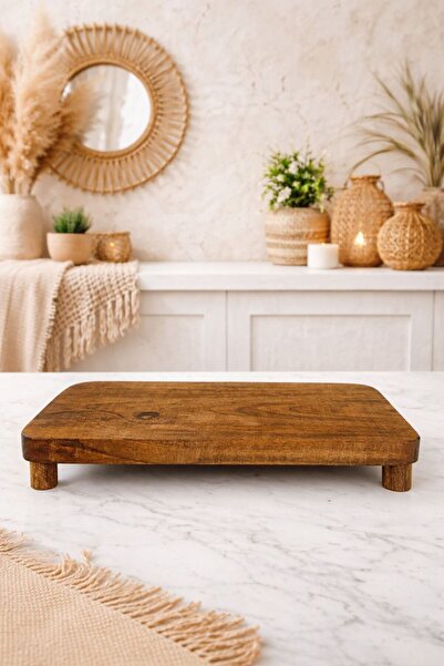 ENYAZA(2024) Ahşap Ceviz Ağacı Sunum Tahtası, Kesim Tahtası Çok Amaçlı Stant ...