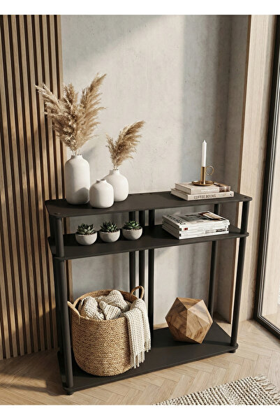 RAVILO Garcia Dekoratif Raflı Dresuar Siyah