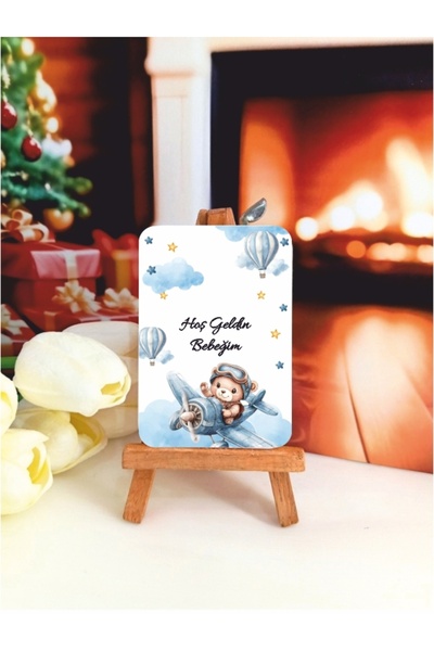 Nehir 10 ADET-Dikdörtgen Magnet, Yenidoğan,Doğumgünü, Diş Hediyeliği Açacaksı...