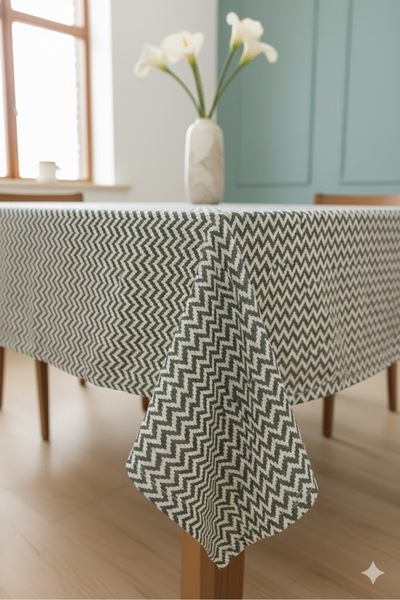 Rona Home Stylish Patterned Tablecloth - Stain-Resistant Quality Thick Fabric...