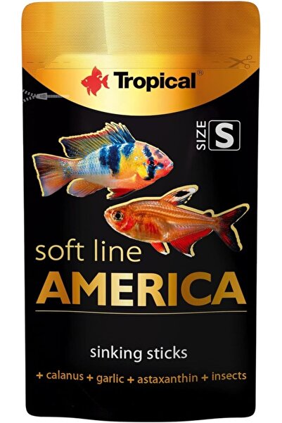 Softline America S Kuzey Ve Güney Amerika Balıkları İçin Yumuşak Taneli Balık Yemi 10gr