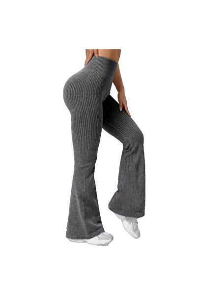 Flippy Women's Sports Pants, Flippy, for Yoga, High Waist, Flared, Knitted, D...