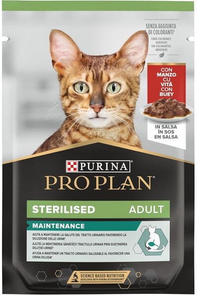 Pro Plan Purina Sterilised Kısırlaştırılmış Kediler için Sığır Etli Yaş Mama ...