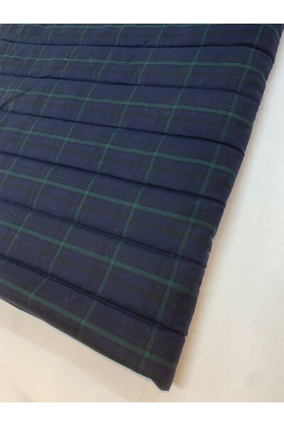 Yiğit Kumaş Husă pentru haine din țesătură matlasată în carouri bleumarin - c...