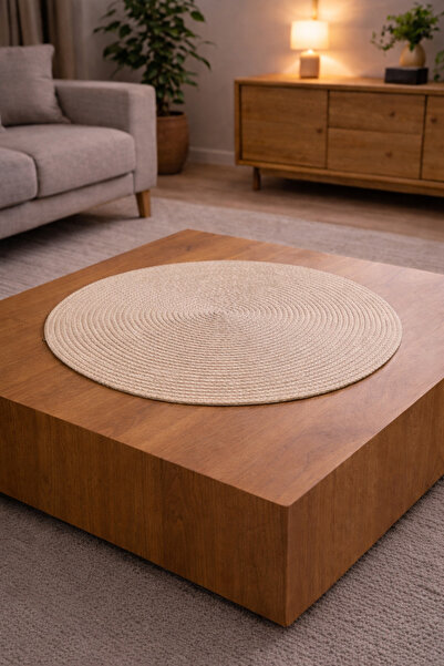 Naspar Light Mink Multi-Purpose Tablecloth / Living Room Sepha Tablecloth / K...