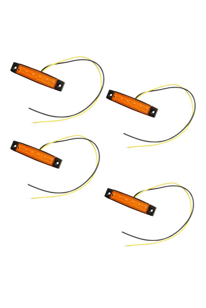 OEM Set 4 lampi laterale, led, galbene, 12/24V, plastic, agabaritice
