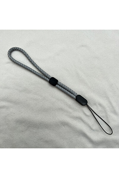 Choice6 حبل هاتف رمادي عاكس قابل للتعديل، حزام معصم، منفذ USB، ذاكرة فلاش، بط...