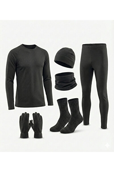 Mrc tactical Военно термо бельо, черна шапка, шал, ръкавици и чорапи - Спортн...