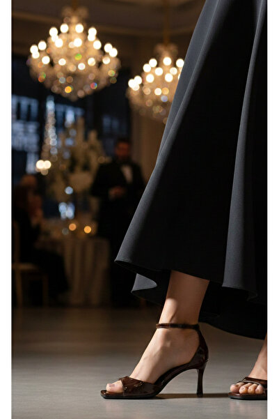 guijarro Women's Patent Leather Thin Strap Blunt Toe Dress Shoes - Stylish Ev...