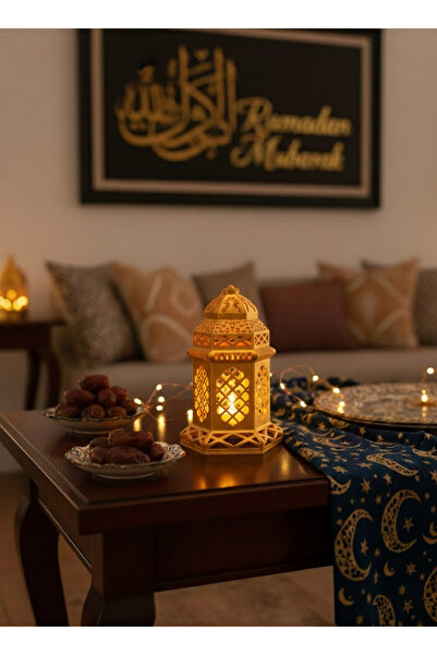 evden Ramazan Feneri İslami Motifli Hoşgeldin Ramazan Kandili Süsleri Işıklı ...