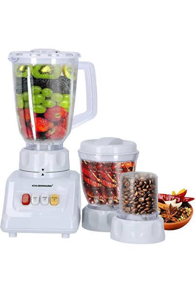 Olsenmark 3-in-1 Multifunctional Blender, 1.5L Capacity, 600W Power