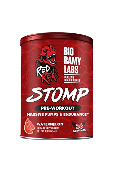 BIG RAMY LABS Red Rex Stomp Preworkout Food Supplement, Watermelon, 455 g