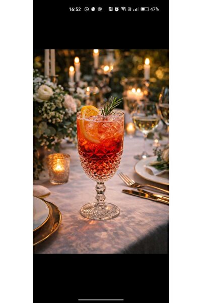 Elmas 6 lı kahve yanı sunumluk kadeh