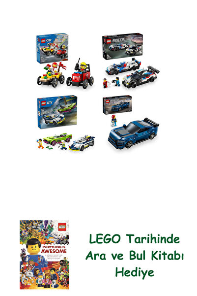 Bloomsbury مجموعة مركبات ليغو 469 (60458 + 76922 + 60415 + 76920) + هدية كتاب...