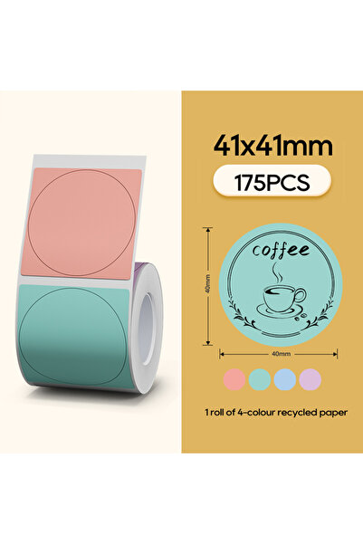 Choice7 Color 41x41mm Niimbot B21 B1 Adhesive Wgite Color Sticker Transparent...