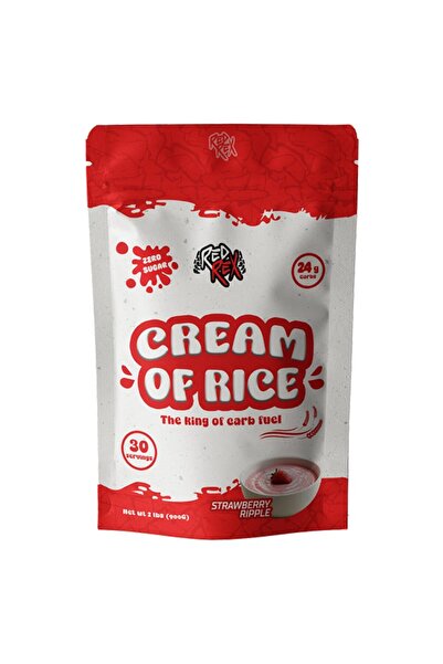 BIG RAMY LABS كريمة أرز ريد ريكس بنكهة الفراولة، 2 رطل، كربوهيدرات نظيفة لطاق...