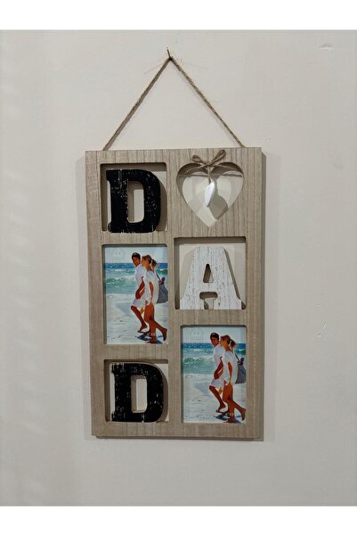 CaactuStore Dad (Baba) Dekoratif Resim Fotoğraf Çerçevesi (Doğum Günü Hediyesi)