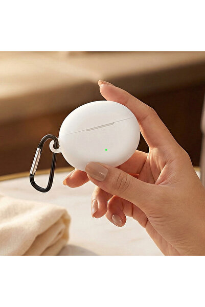 CaseOnn حافظة هواوي فري بادز 5i/هواوي فري بادز 6i مع حزام، سيليكون غير لامع ب...