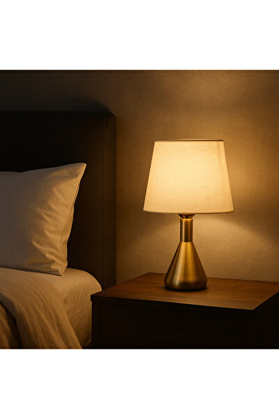 co arma مصباح ابجورة طاولة جانبي ,أنيقة بارتفاع 35 سم