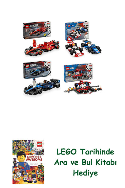 Bloomsbury مجموعة مركبات ليغو 580 (77242 + 60464 + 77249 + 60443) + هدية كتاب...