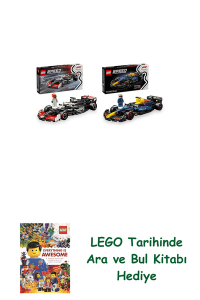 Bloomsbury Set de vehicule Lego 41 (77250 + 77243) + Cartea Lego Căuta și Găs...