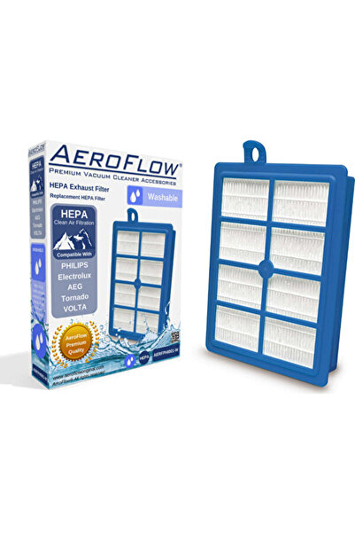 AeroFlow فلتر هيبا 13 متوافق مع مكنسة فيليبس ماراثون FC 9232 FC 8766، قابل للغسل