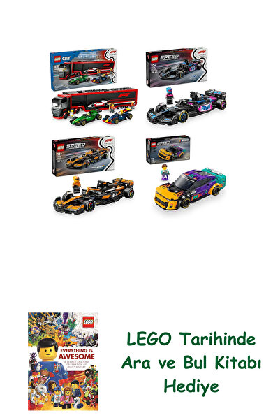 Bloomsbury Lego Vehicles Set 439 (60445 + 77248 + 77251 + 76935) + Lego Searc...
