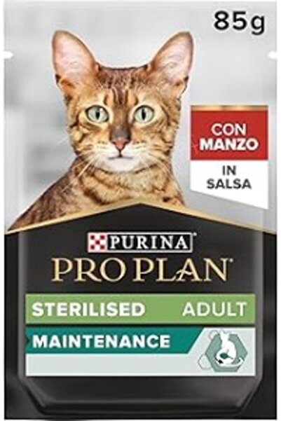 Pro Plan Purina Maintenance Sos İçinde Sığır Etli Kısırlaştırılmış Kedi Mamas...