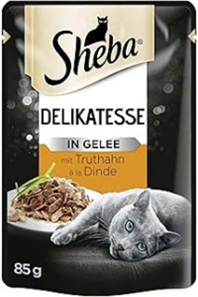 SHEBA Fine Flakes Hindili Poşet Yaş Mama 85 G