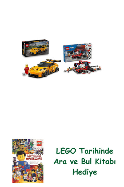 Bloomsbury Lego Vehicles Set 161 (77239 + 60443) + Lego Search and Find Book ...
