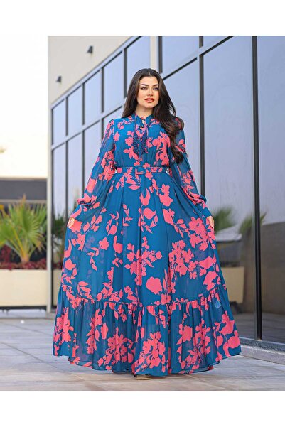 Opera Fashion Ramadan jalabiya, chiffon georgette, decorated with crystals in...