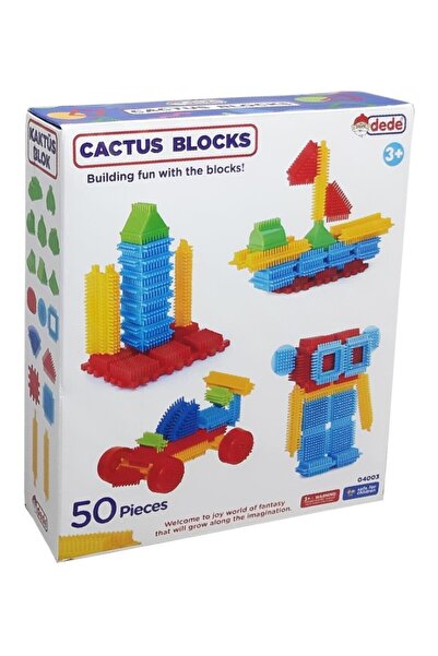 Sayıcı Kids EĞLENCELİ KAKTÜS BLOKLAR (50 PARÇA) + Eğitici Oyuncak + 3 yaş + M...
