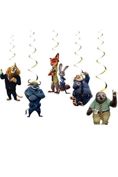 parti show Zootopia 6'lı Asma Tavan Süs