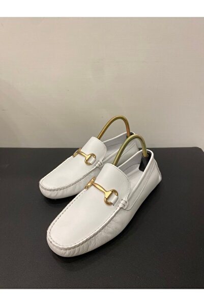 Özay Pantofi pentru bărbați din piele naturală cu cataramă aurie