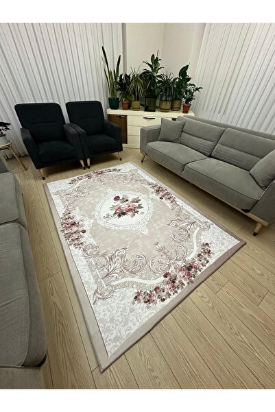 ALLGELSİN Elastic Micro Fleece Carpet Cover 4m2 160X230 or 6m2 200X300 Four o...