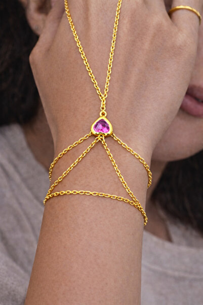 charmove ile kendinizi şımartın Gold Color Heart Women's Shahmeran Bracelet F...