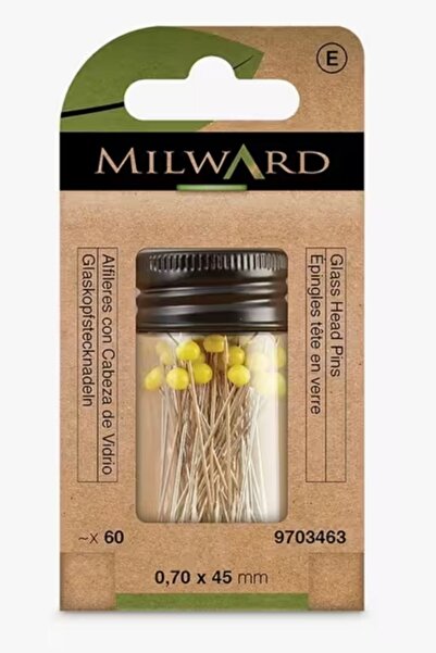 Milward Extra Long Glass Headed Needles 60 Pack 0.70X45Mm