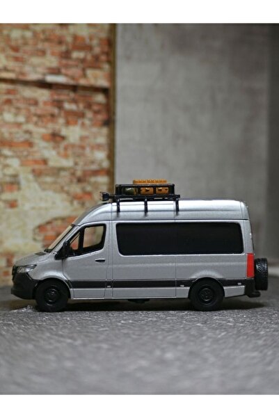 bebeym Mercedes Sprinter Karavan Metal Araba GRİ