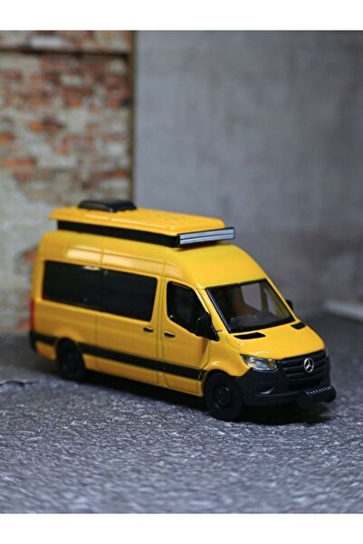 bebeym Mercedes Sprinter Karavan Metal Araba SARI