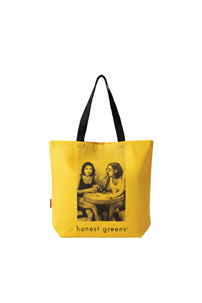 Baghashtag حقيبة هونست جرينز مطبوع ذات اللون الأصفر