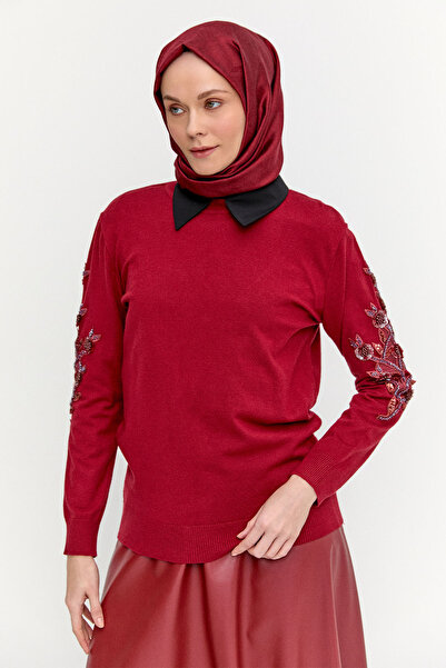 Setrms Çiçek Motifli Triko Tunik