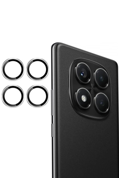 alanova Xiaomi Redmi Note 14 Pro 4g Pvd Metal Camera Lens - Silver 1159677