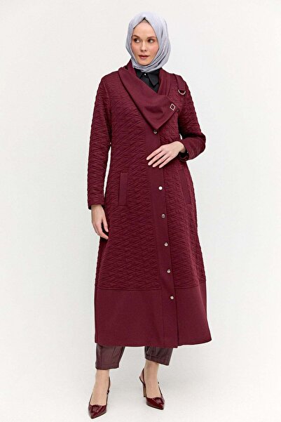 Setrms Desenli Mendil Yakalı Pardesü