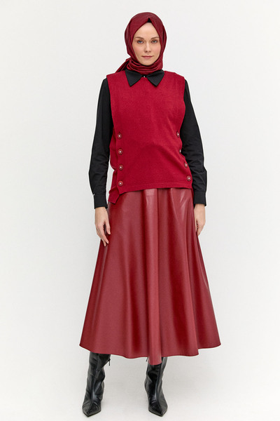 Setrms Düğme Detaylı Triko Bluz