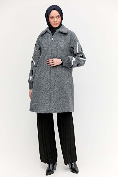 Setrms Ribanalı Fermuarlı Kaban